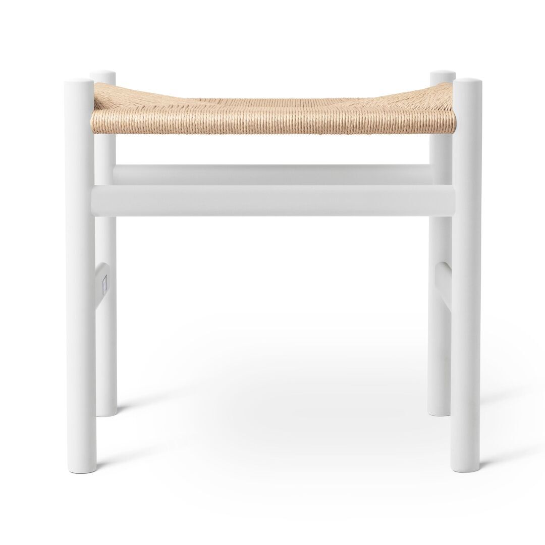 Carl Hansen & Søn CH53 Buche Soft Natural White, Papierkordel Natur, H: 39 cm