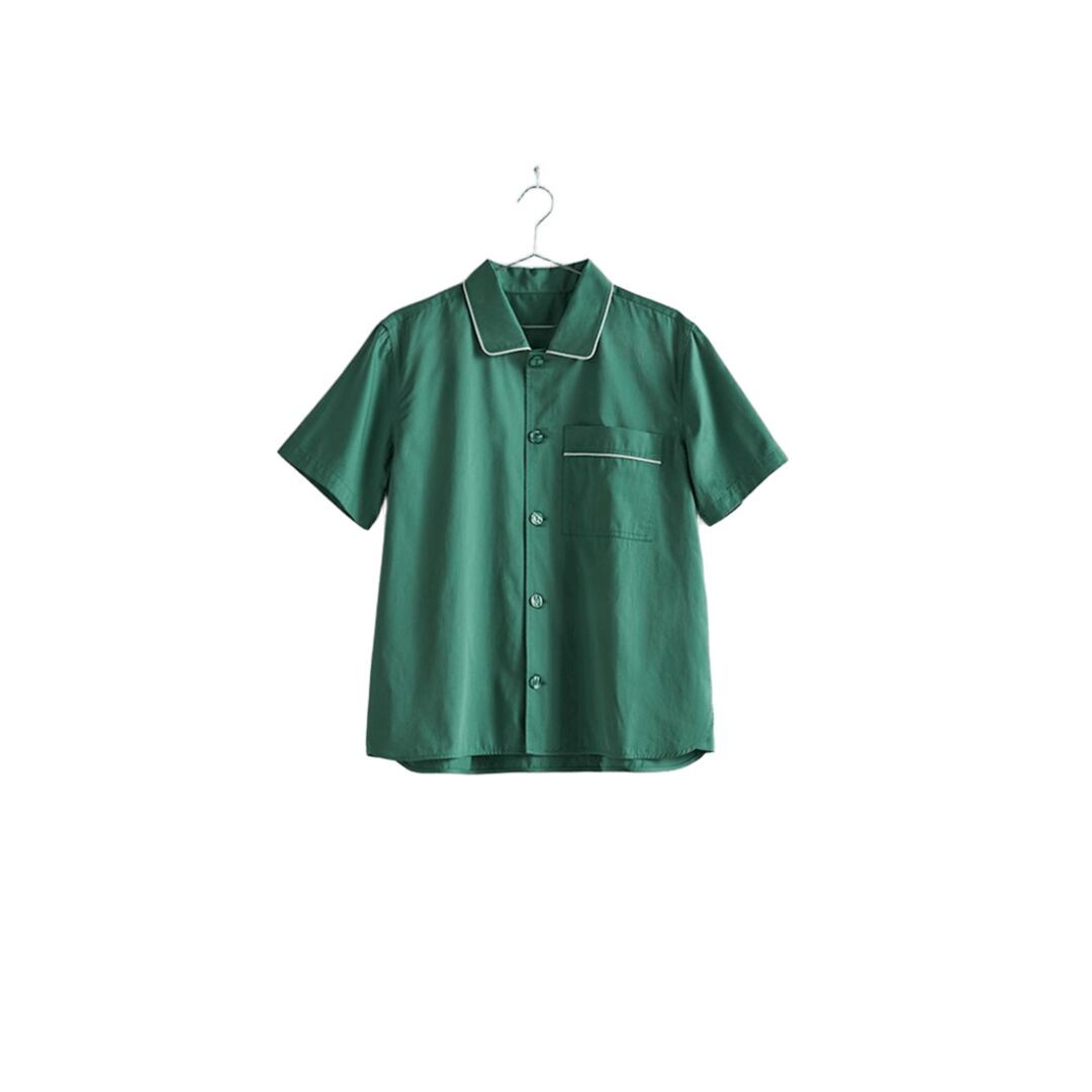 HAY Accessoires Outline Pyjama S/ S Shirt Emerald Green, XS/S