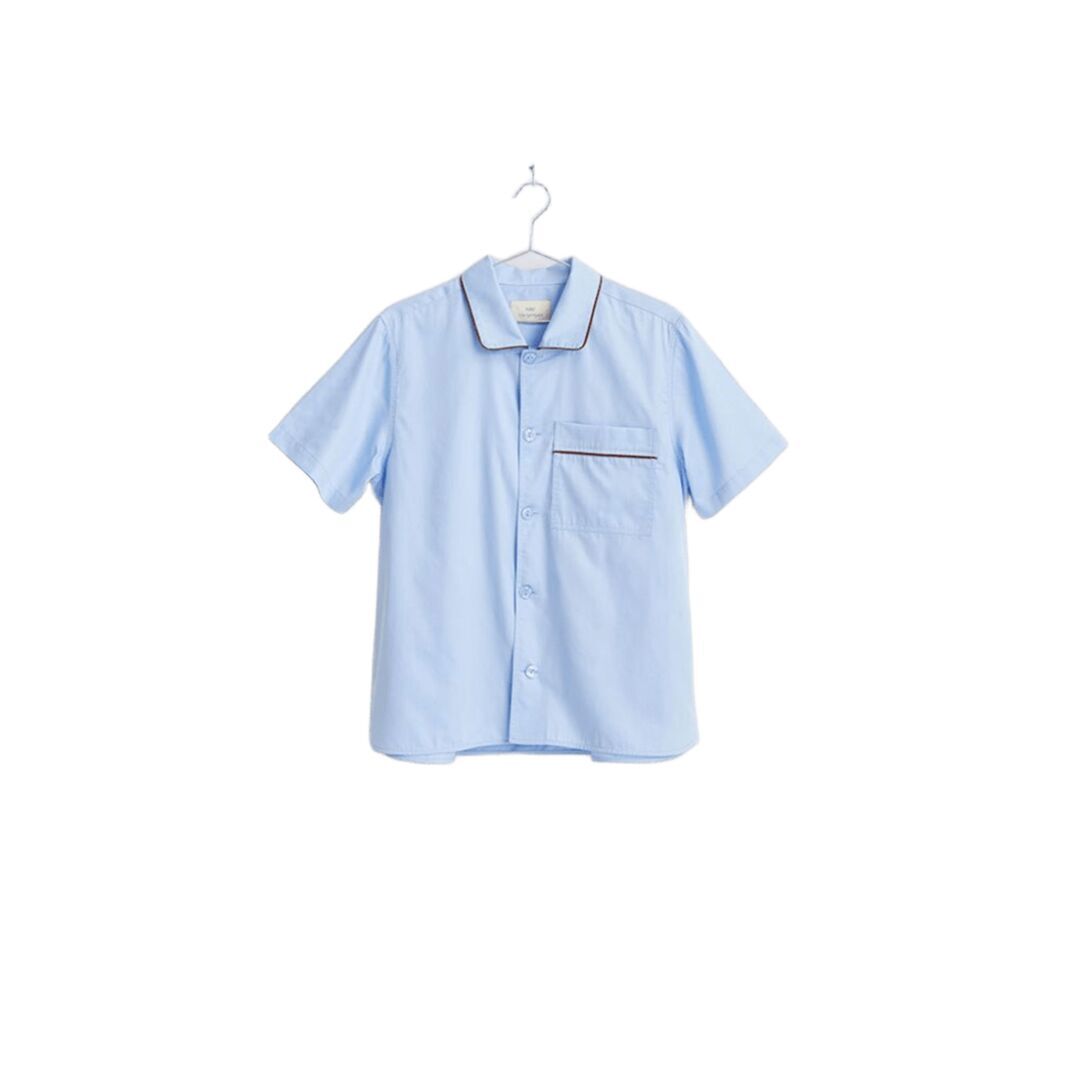HAY Accessoires Outline Pyjama S/ S Shirt Soft Blue, XS/S