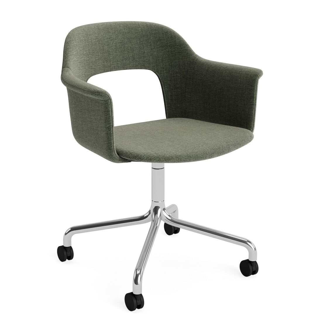 HAY Living Büro-Armlehnstuhl Layout 264 von Hay Aluminium poliert,  Overlap - 11