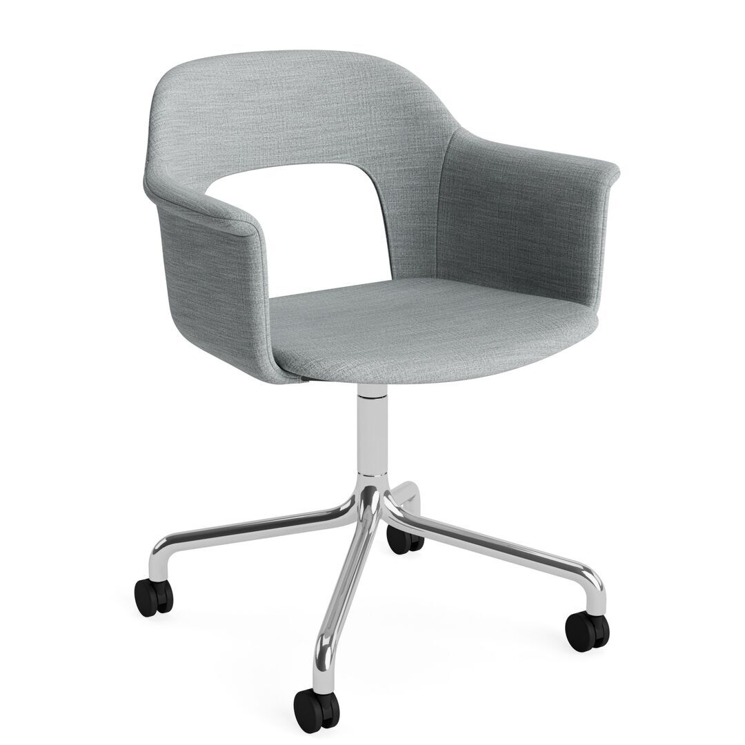 HAY Living Büro-Armlehnstuhl Layout 264 von Hay Aluminium poliert, Remix - 123