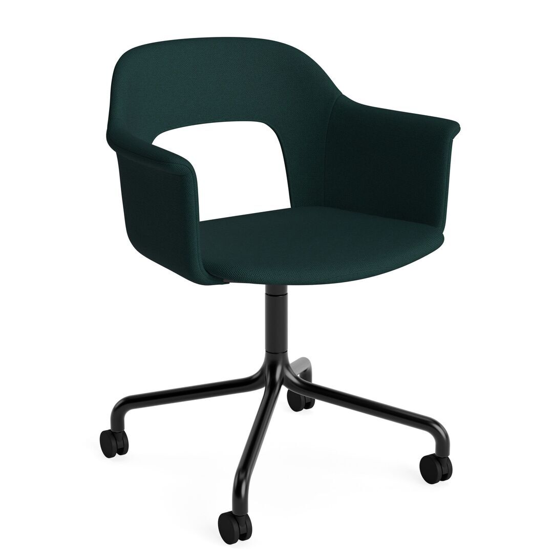 HAY Living Büro-Armlehnstuhl Layout 264 von Hay Schwarz pulverbeschichtet Aluminium, Autumn - 971