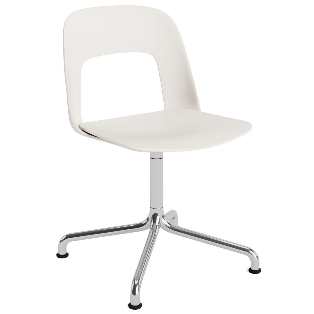 HAY Living Stuhl Layout 151 von Hay Cream White, Aluminium poliert