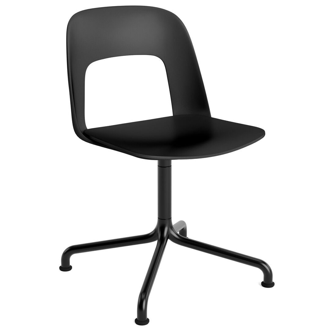 HAY Living Stuhl Layout 151 von Hay Black, Schwarz pulverbeschichtet Aluminium