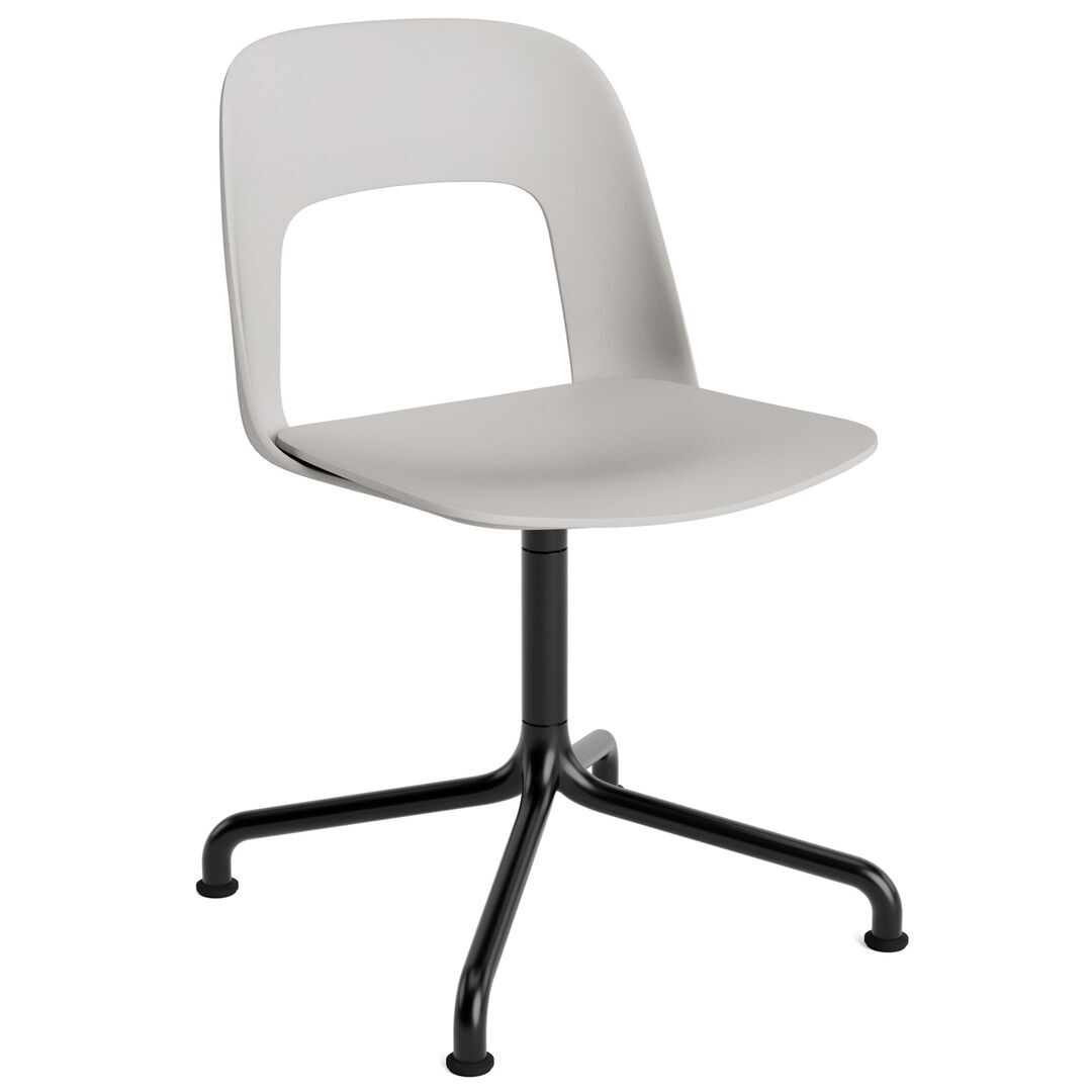 HAY Living Stuhl Layout 151 von Hay Sky Grey, Schwarz pulverbeschichtet Aluminium