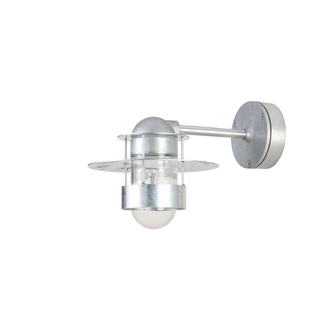 Louis Poulsen Wandleuchte Albertslund von Louis Poulsen  Verzinkt, Kurzer Arm