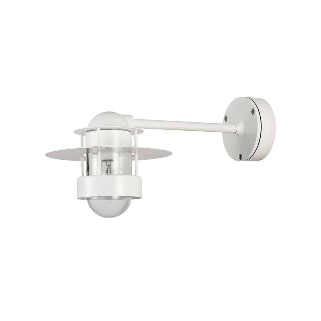 Louis Poulsen Wandleuchte Albertslund von Louis Poulsen  Weiss, Langer Arm