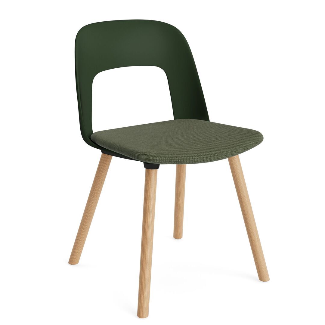 HAY Living Stuhl Layout 123 von Hay Bottle Green / Mode - 072 , Natural 