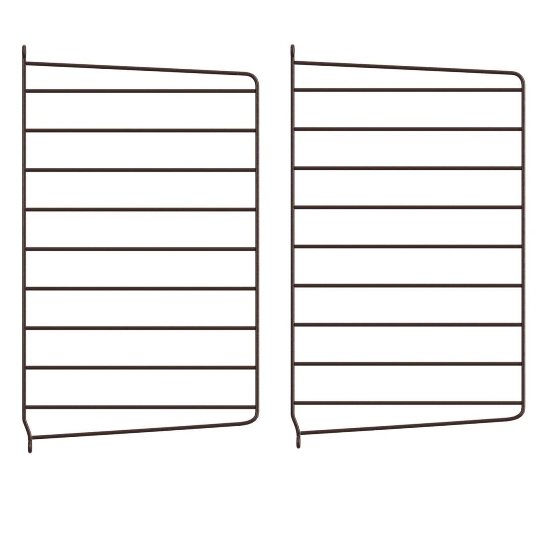 String Furniture Wall Panels / Pack 2 Dunkelbraun, H: 50 cm, T: 30 cm