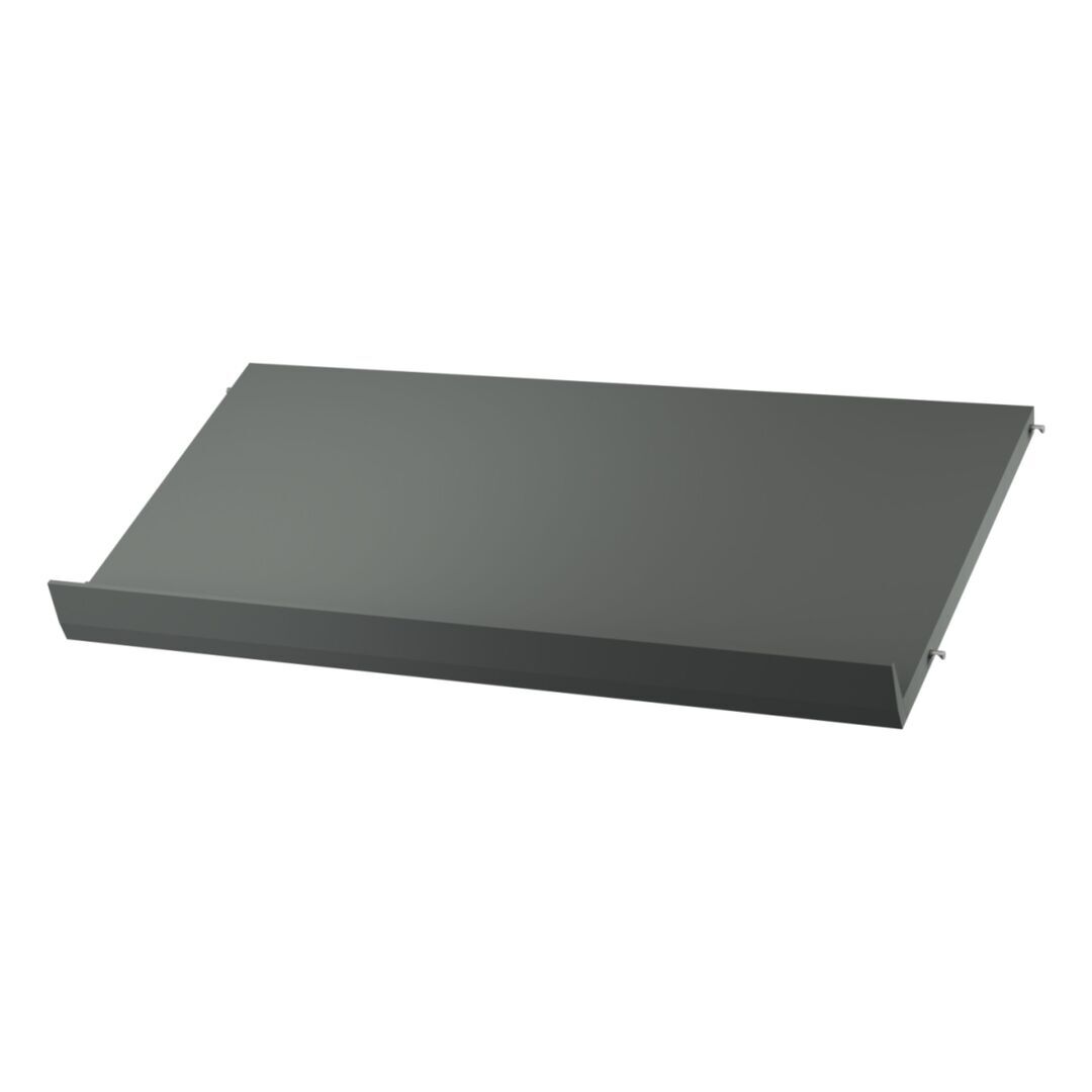 String Furniture Magazine shelf wood Dunkelgrau, B: 78 cm, T: 30 cm