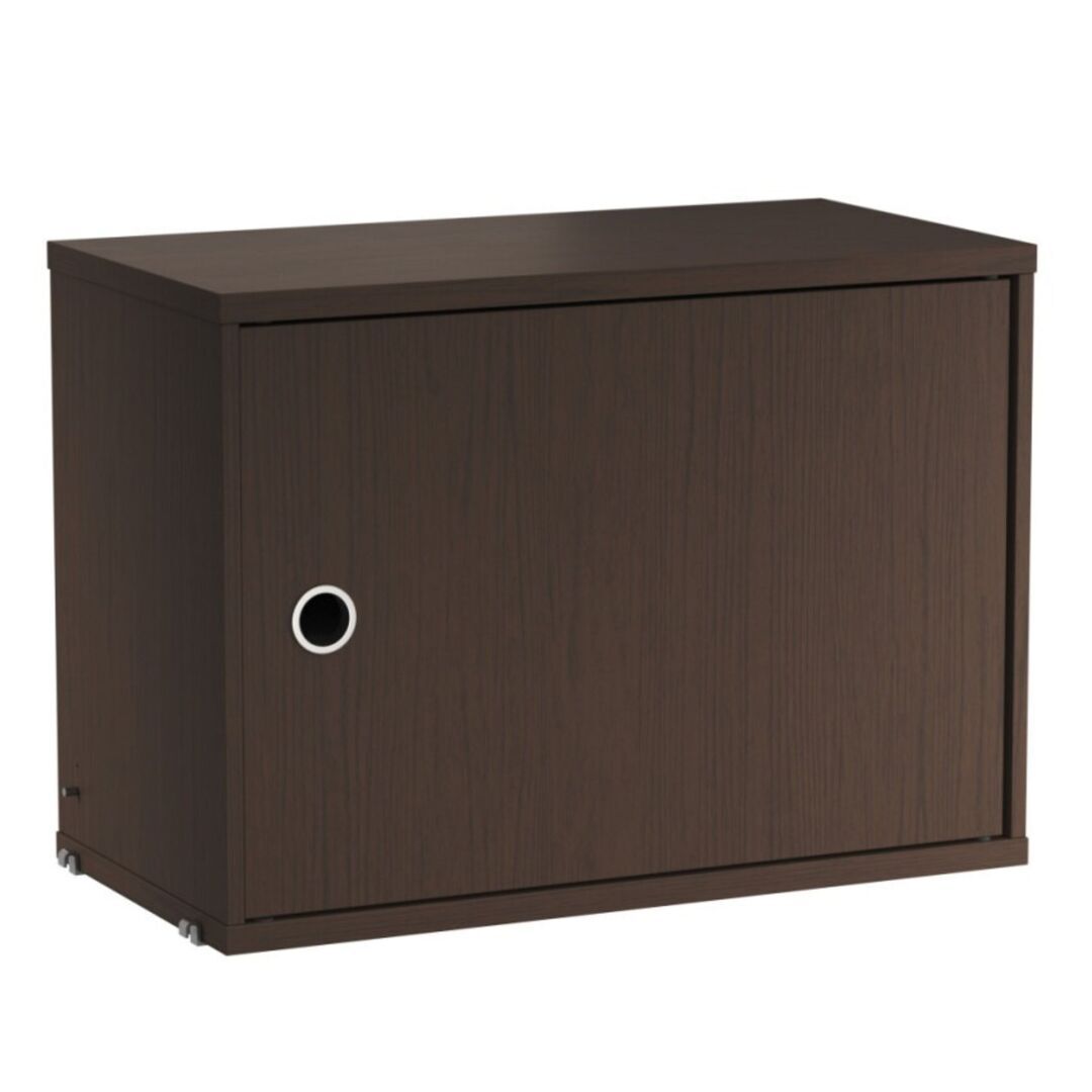 String Furniture Cabinet with swing Door Dunkle Eiche, B: 58 cm, T: 30 cm