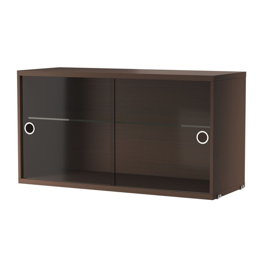 String Furniture Vitrine von String Furniture Dunkle Eiche, B: 78 cm, T: 30 cm