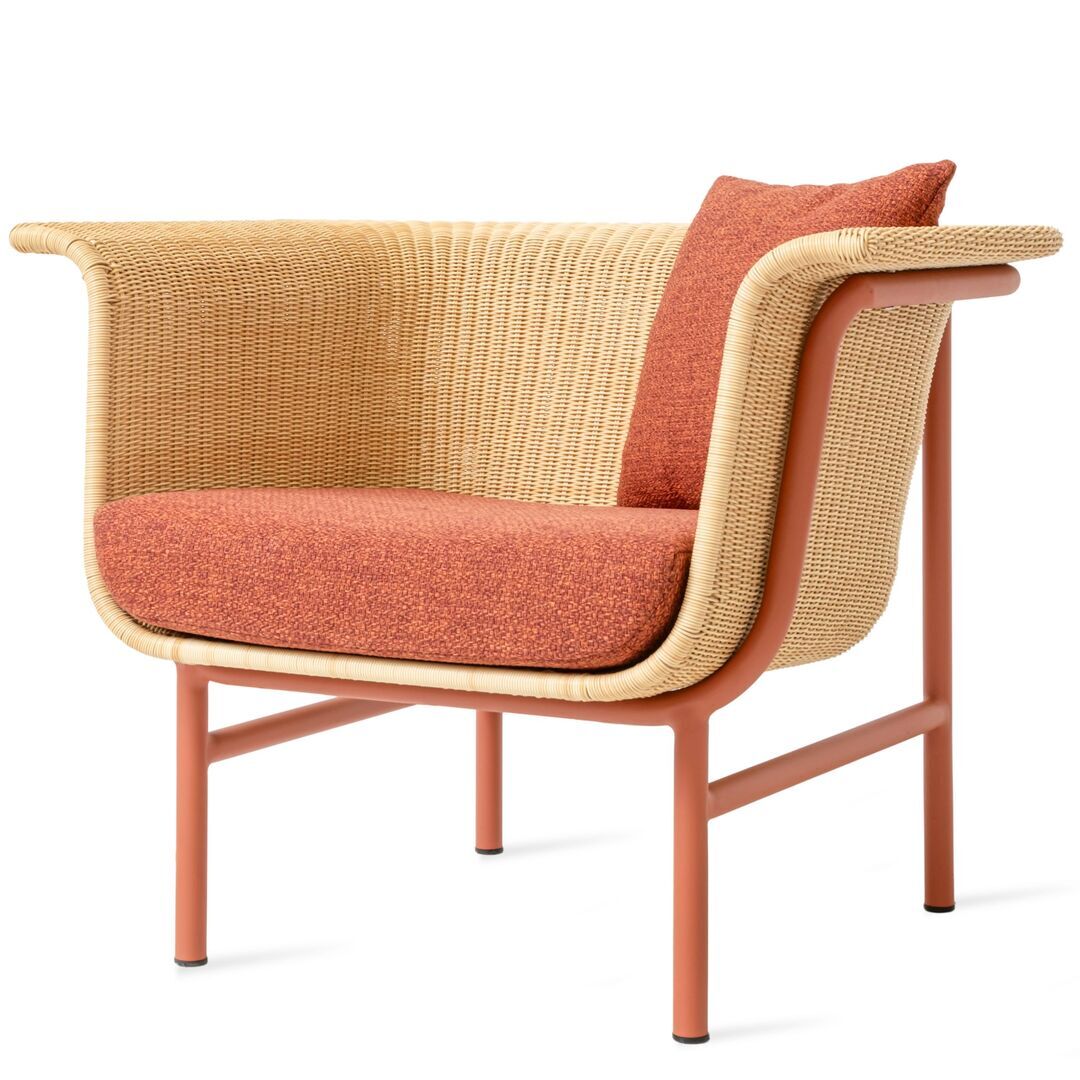 Vincent Sheppard Vincent Sheppard Wicked Lounge Chair Terrakotta – Natur