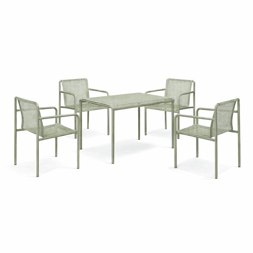 Ferm Living Gartenstuhl mit Armlehne Dapple im 2er Set von Ferm Living Tea Green