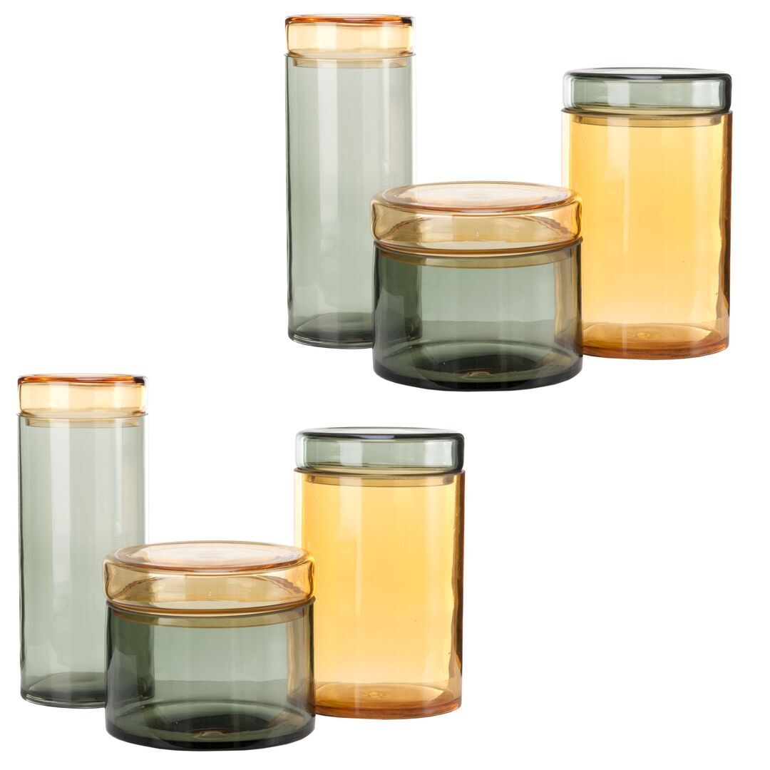 Aufbewahrungsset Caps and Jars im 6er Set von Pols Potten