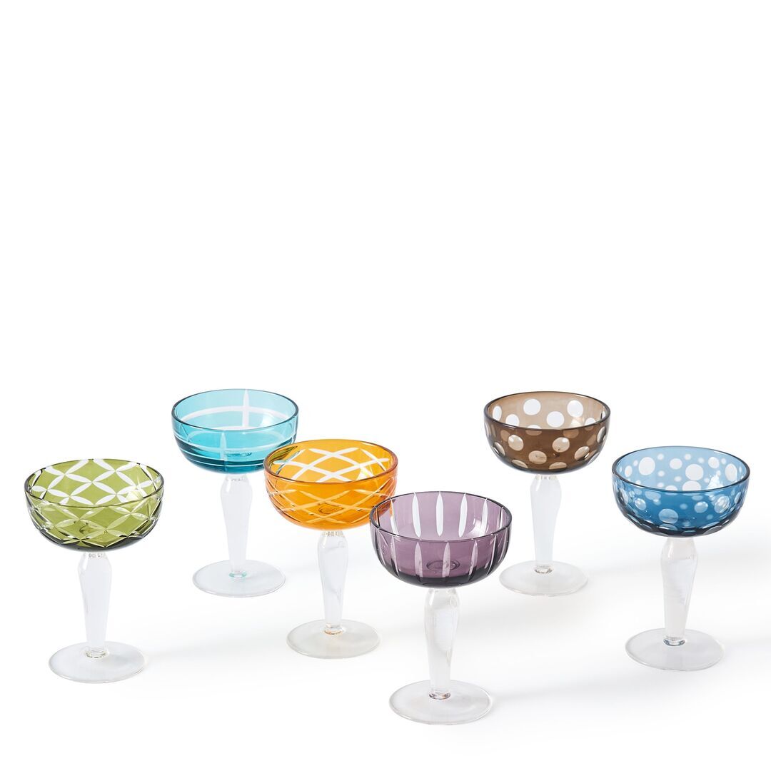 Bunte Gläser Cuttings im 6er Set von Pols Potten