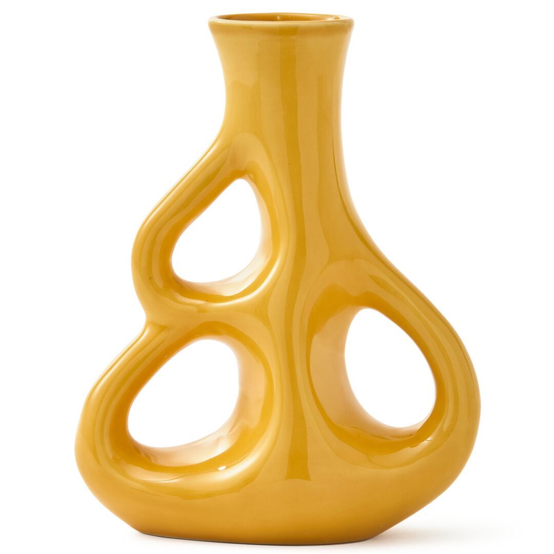 Pols Potten Ikonischen Three Ears Vase von Pols Potten Gelb