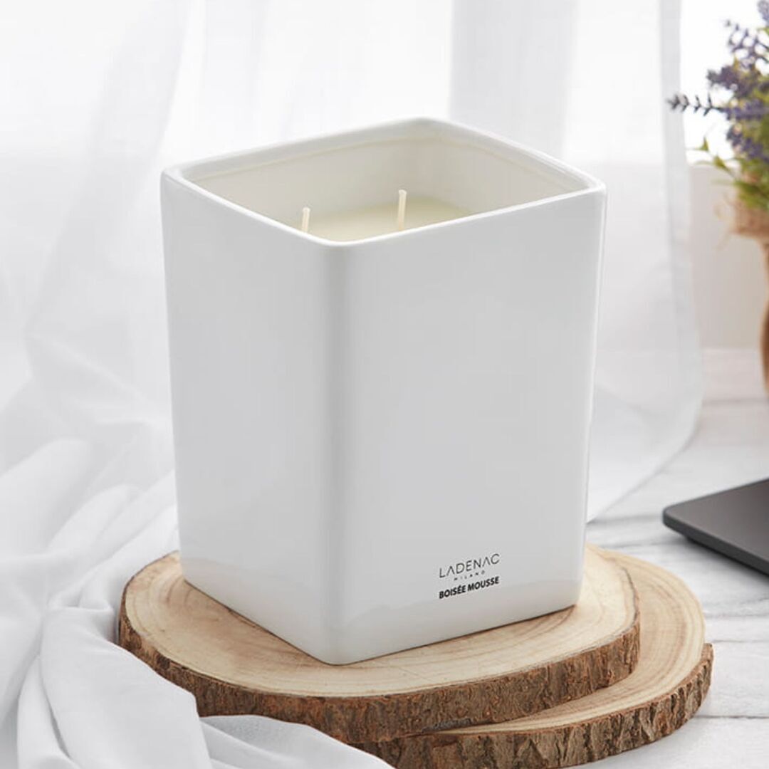 LADENAC Milano Duftkerze Large Minimal Collection von Ladenac White
