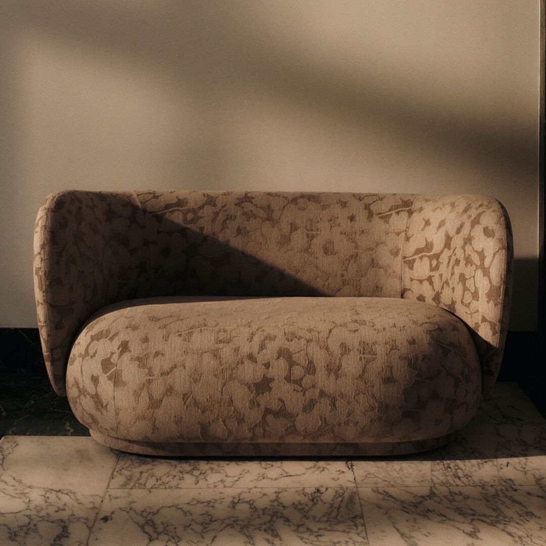 Ferm Living Zweisitzersofa Rico Cilla von Ferm Living Taupe