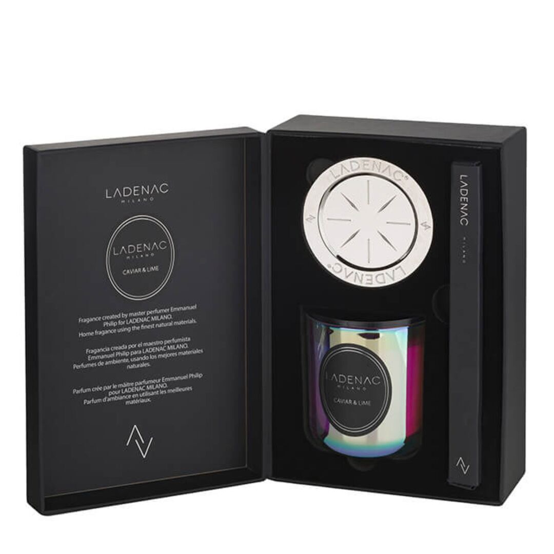 LADENAC Milano Duftkerzen Set Urban Senses von Ladenac Iridescent, Caviar Lime