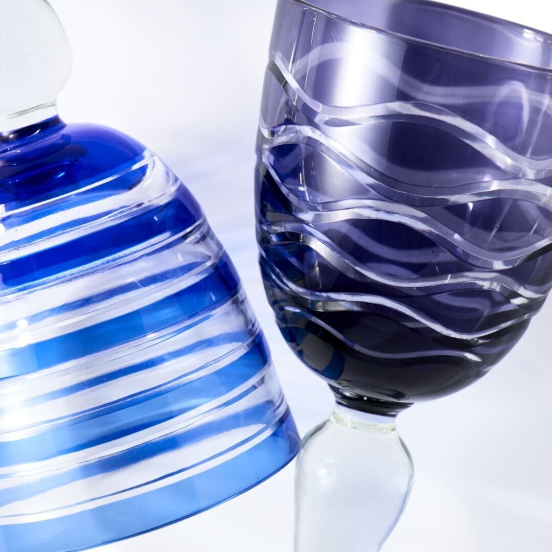 Weingläser Kobalt im 6er Set von Pols Potten