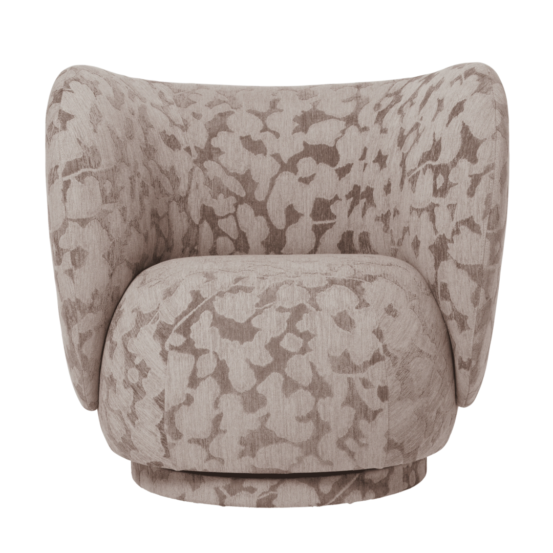 Ferm Living Loungesessel Rico Cilla von Ferm Living Taupe