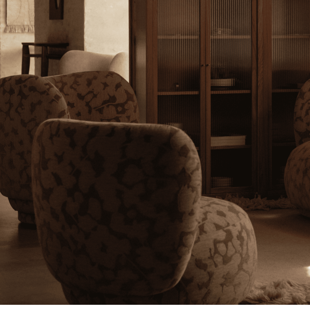 Ferm Living Loungesessel Rico Cilla von Ferm Living Taupe