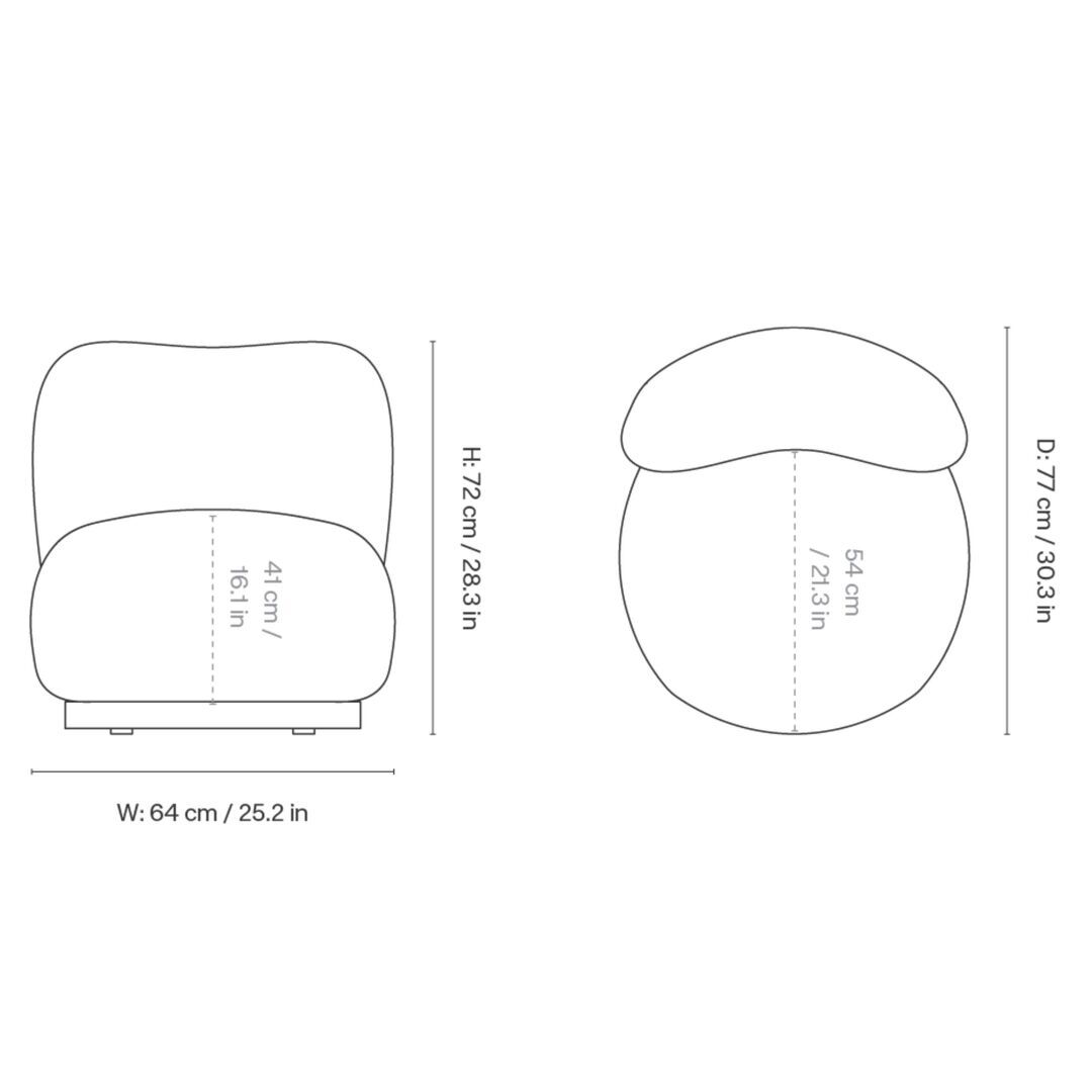 Ferm Living Rico Lounge Piccolo Cilla - Taupe Taupe