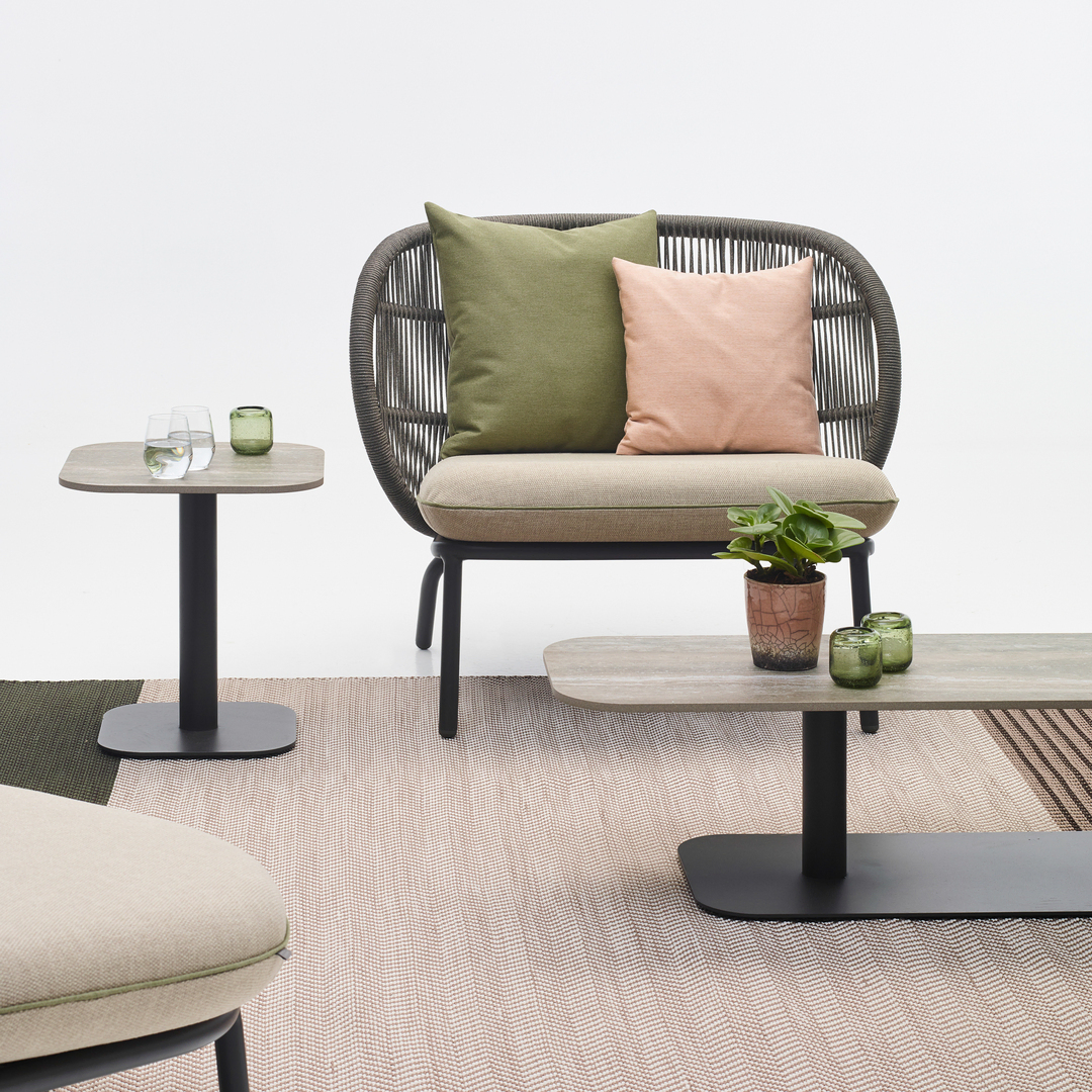 Vincent Sheppard Kodo Lounge Chair Quick Ship Set Fossil Grau von Vincent Sheppard Fossilgrau