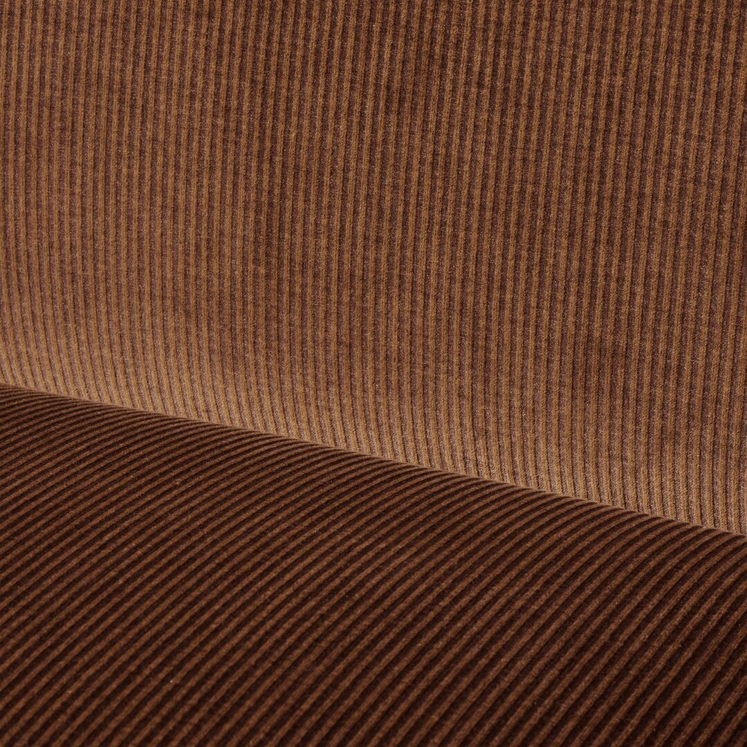 Ferm Living Buur Lounge Chair Eichenholz dunkel gebeizt, Rust 67 - Rich Velvet