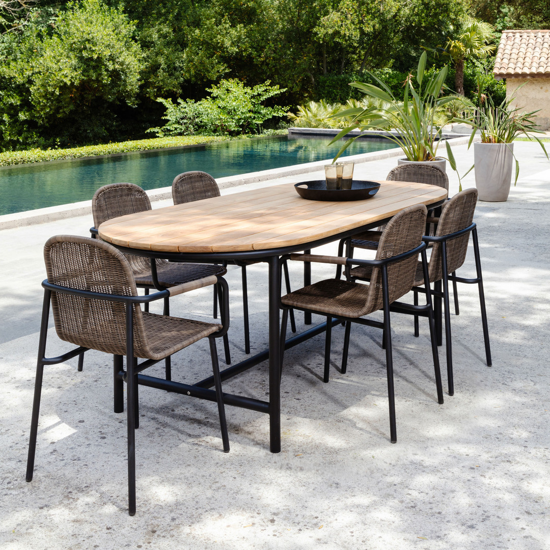 Vincent Sheppard Vincent Sheppard Wicked Dining Chair Schwarz – Taupe