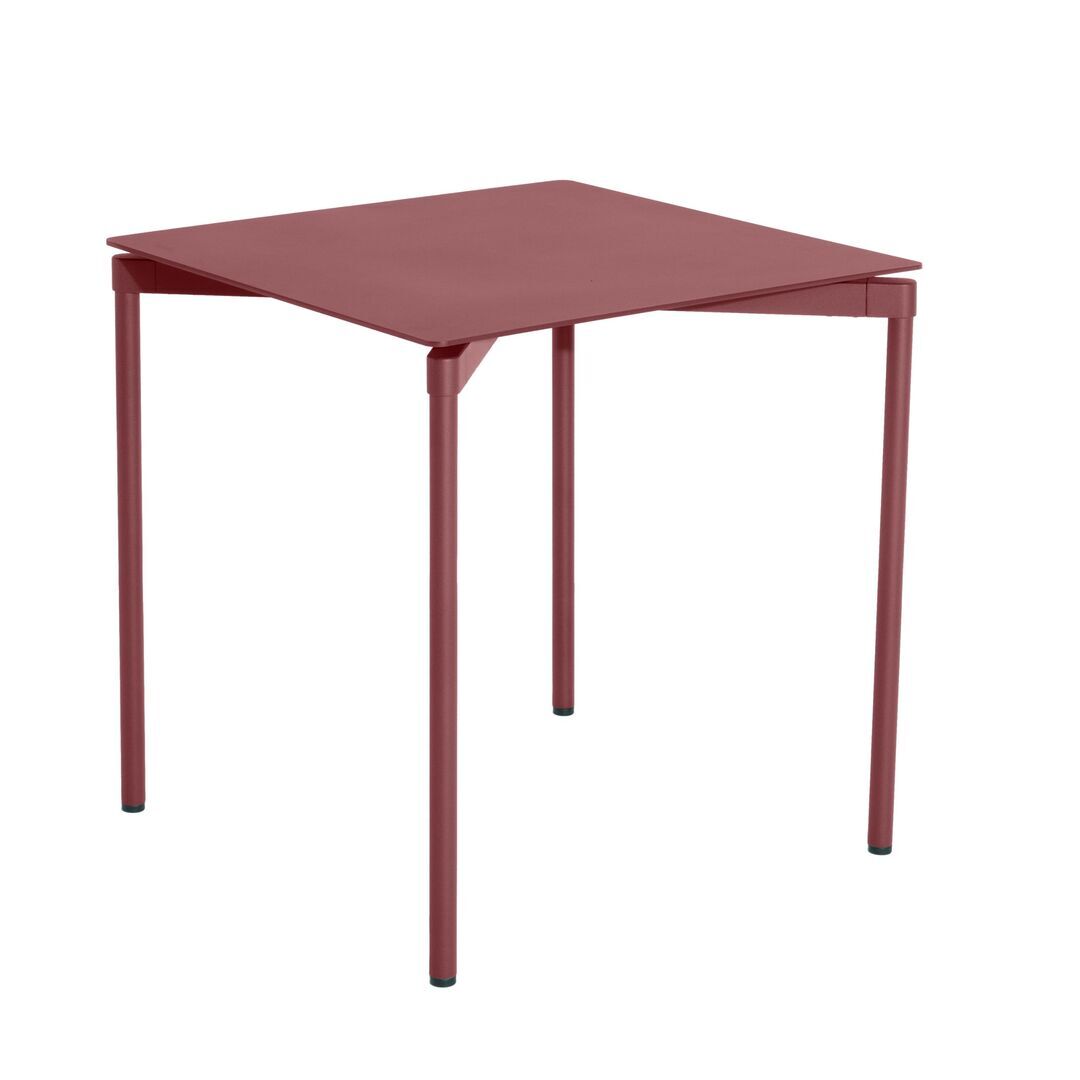 Petite Friture Quadratischer Tisch Fromme von Petite Friture  Brown red
