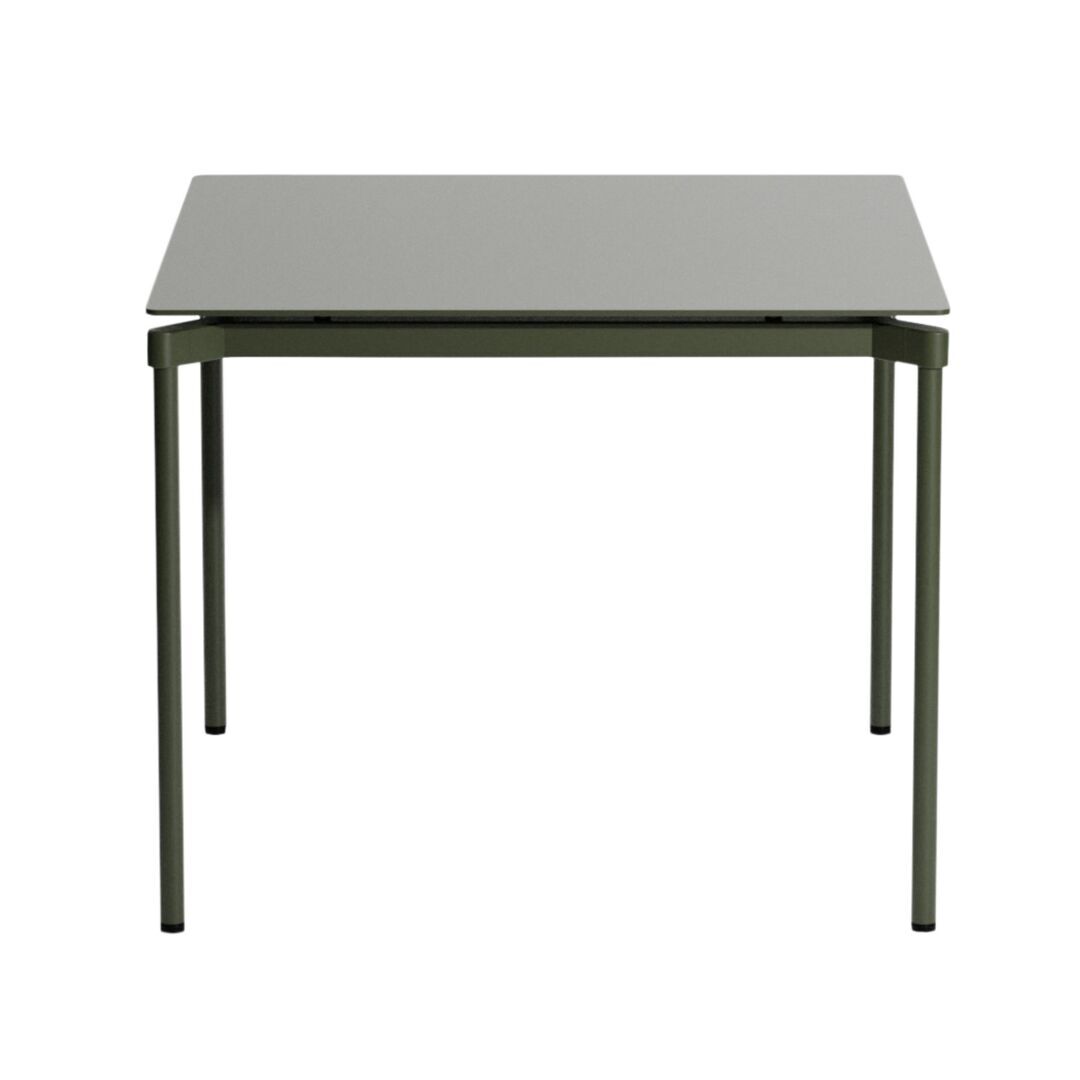 Petite Friture Quadratischer Tisch Fromme von Petite Friture  Glass green 