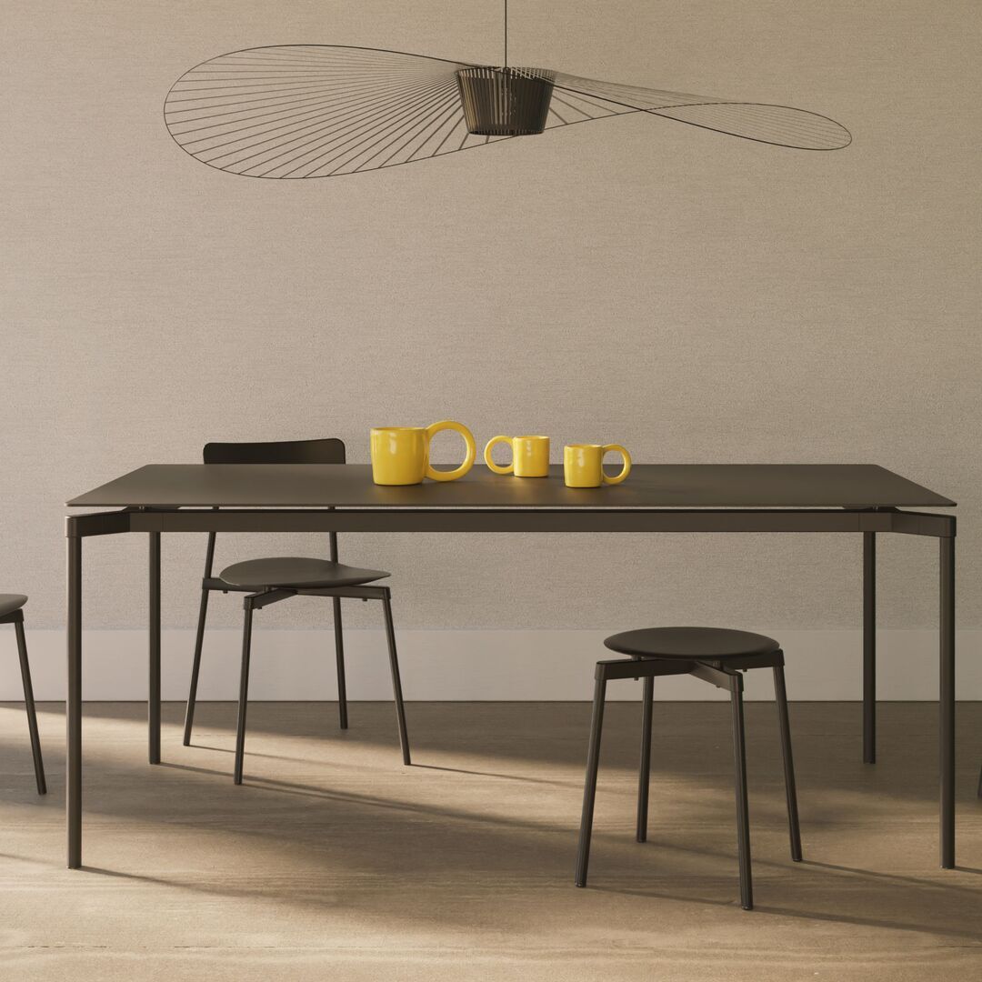 Petite Friture Rechteckiger Tisch Fromme von Petite Friture  Black-1