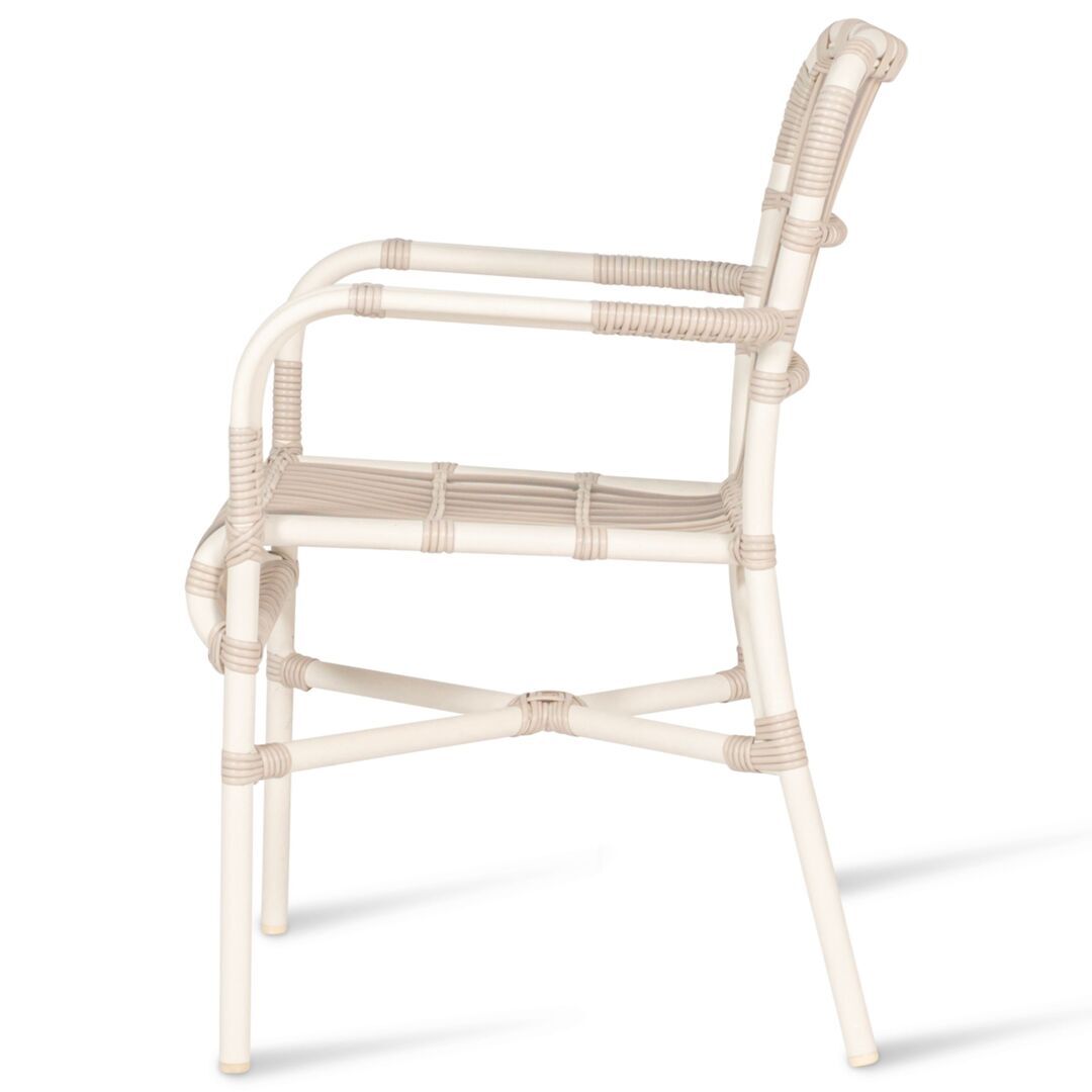 Vincent Sheppard Vincent Sheppard Lucy Dining Chair Off White Kunststoffgeflecht