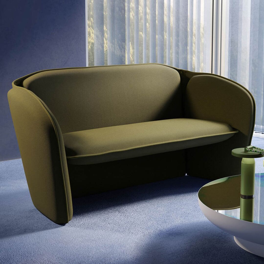 Petite Friture Lily Lily fabric category 1 von Petite Friture - Sofa Olive Green-2