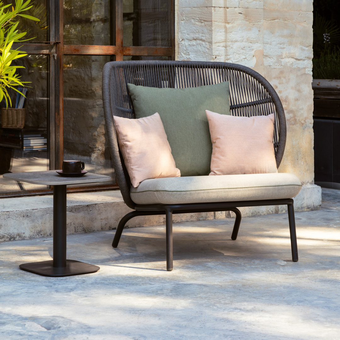 Vincent Sheppard Vincent Sheppard Kodo Sidetable 41X41X44 cm Fossilgrau, Feuerstein