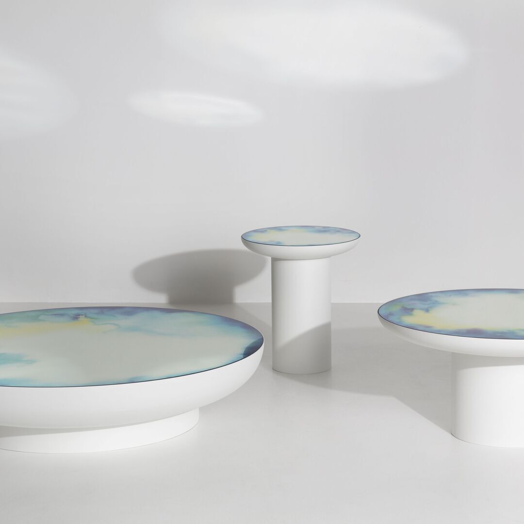 Petite Friture Spiegel Couchtisch Francis von Petite Friture White / Green