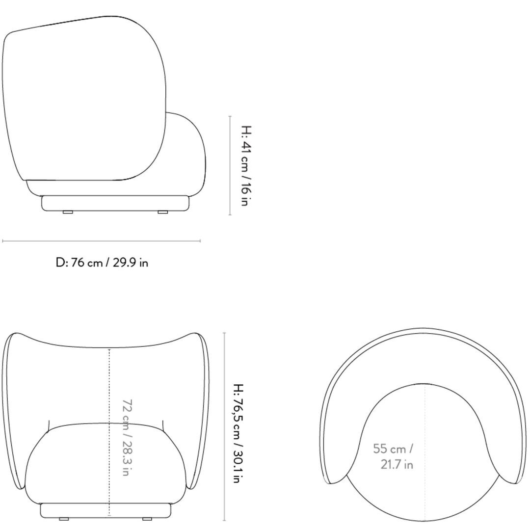 Ferm Living Rico Lounge Chair - Swivel - Cilla Taupe