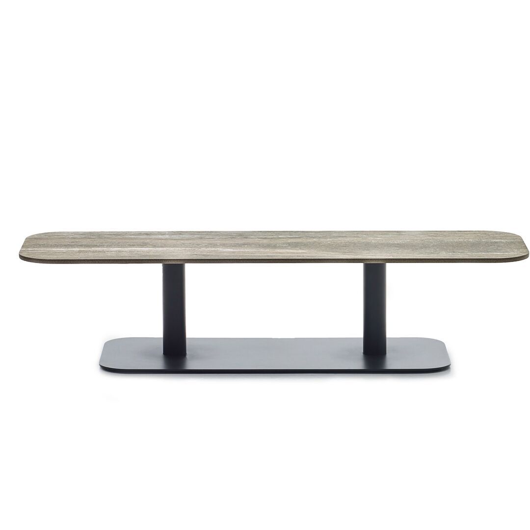 Vincent Sheppard Vincent Sheppard Kodo Coffee Table 129X45X31 cm Fossilgrau, Feuerstein