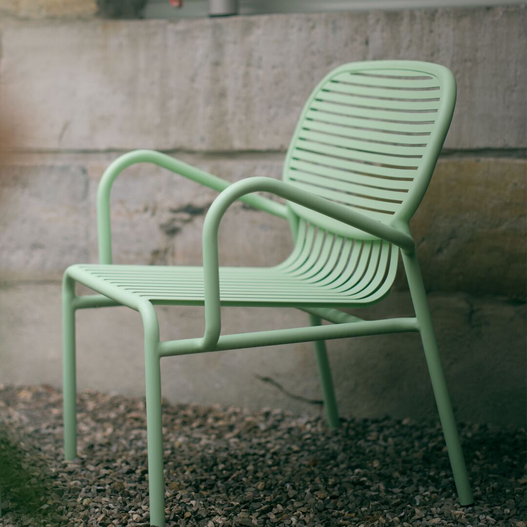 Petite Friture Sessel Garten Week-End von Petite Friture  Pastel green-1