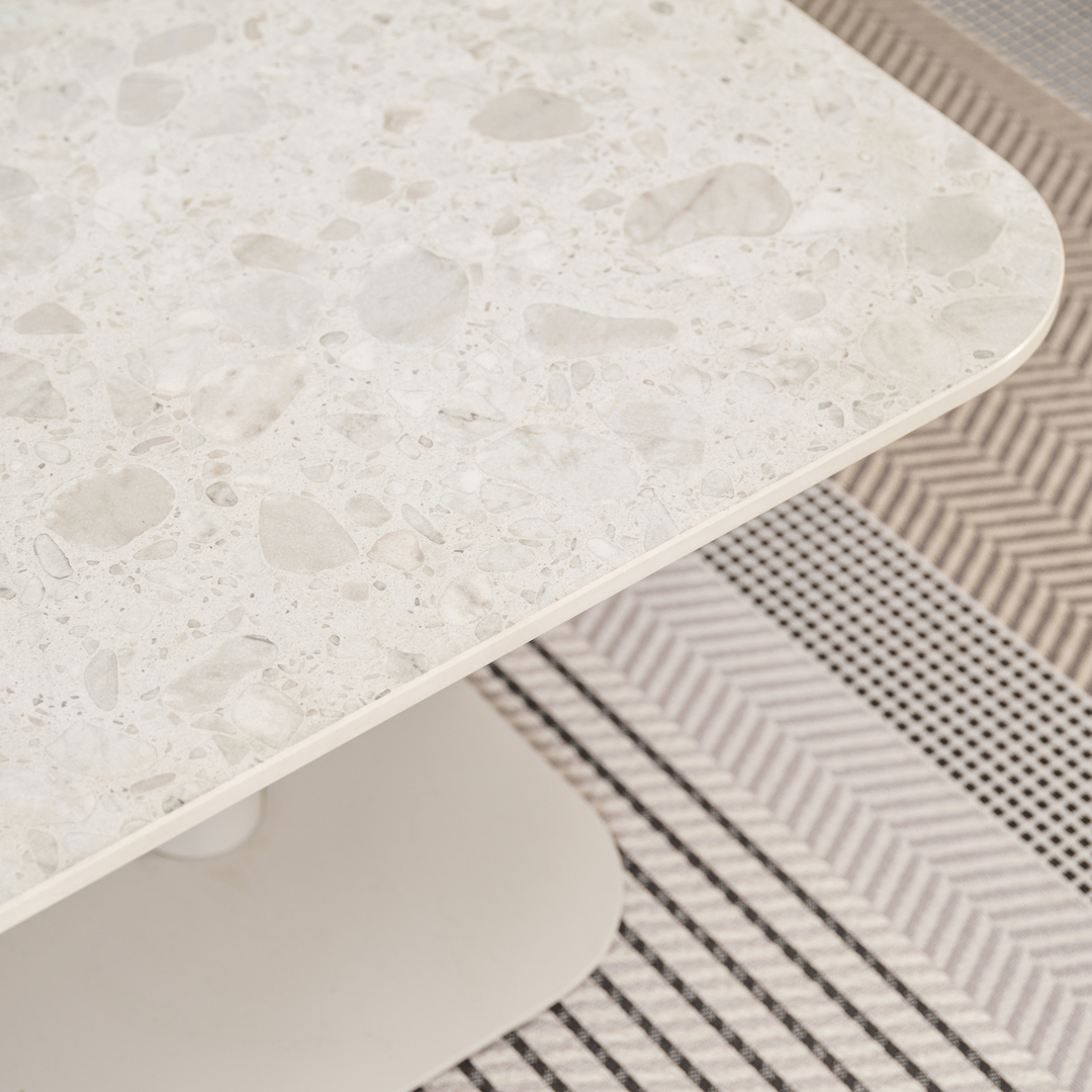 Vincent Sheppard Vincent Sheppard Kodo Coffee Table 129X45X31 cm Fossilgrau, Feuerstein