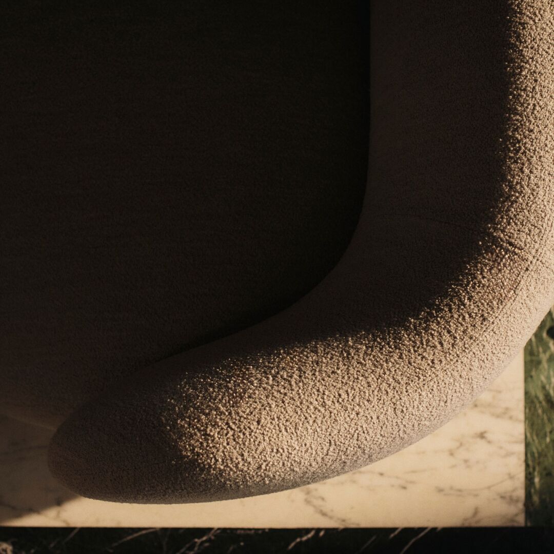 3-Sitzer Sofa Rico Soft Bouclé - Natural von Ferm Living