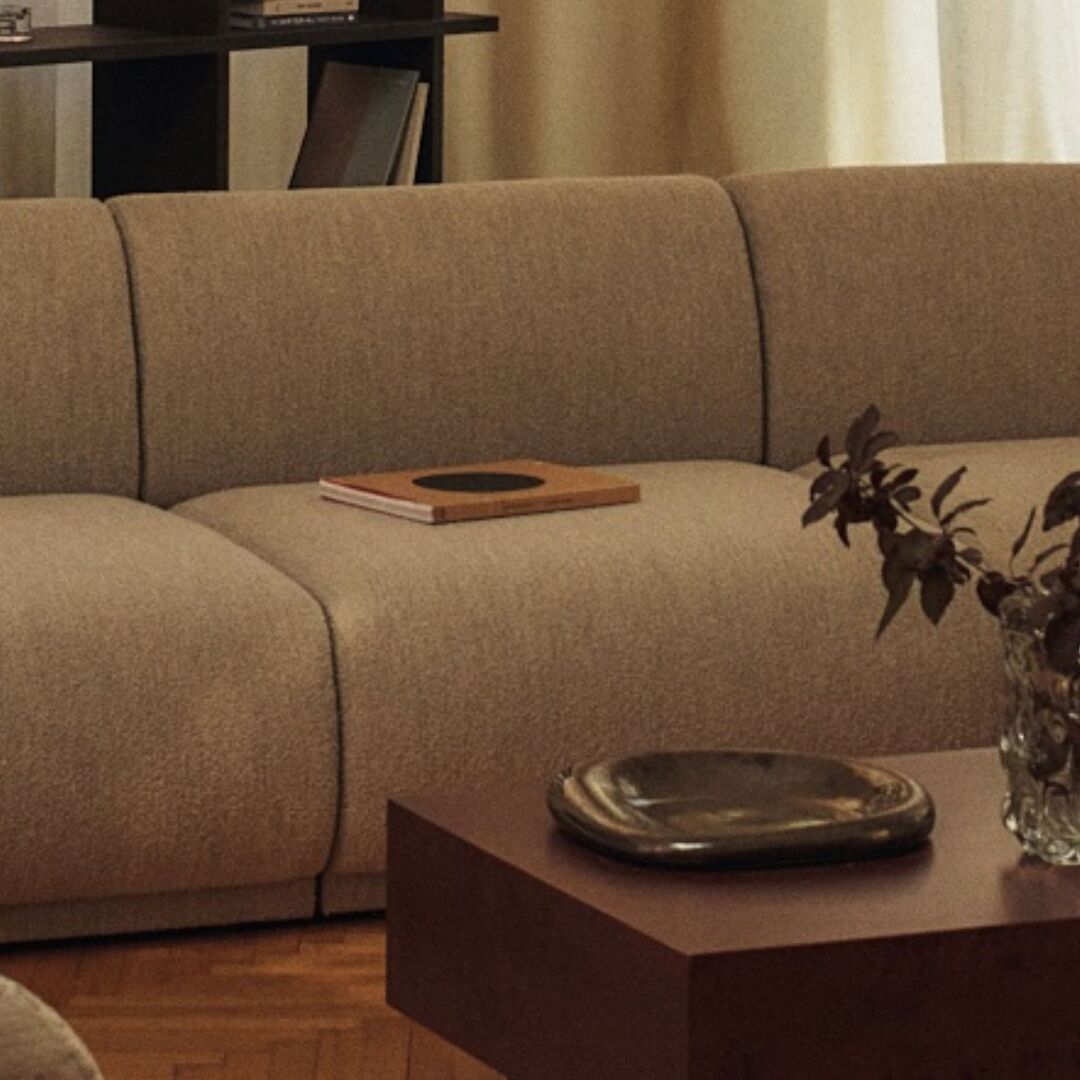3-Sitzer Sofa Rico Soft Bouclé - Natural von Ferm Living