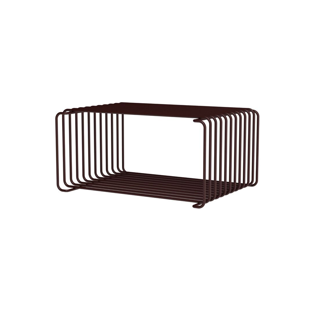 Montana Panton Wire Half Height Black Red, B: 34.8 cm / H: 17.2 cm, T: 25.7 cm