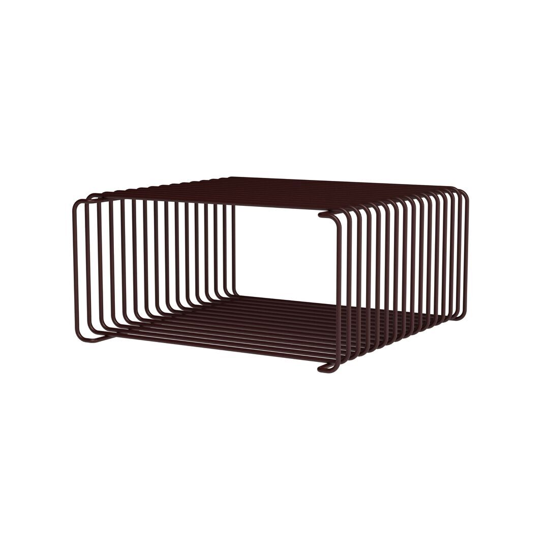 Montana Panton Wire Half Height Black Red, B: 34.8 cm / H: 17.2 cm, T: 34.8 cm 