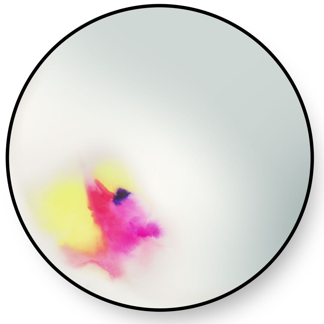 Petite Friture Wandspiegel Francis von Petite Friture Black / Pink, Extra Large