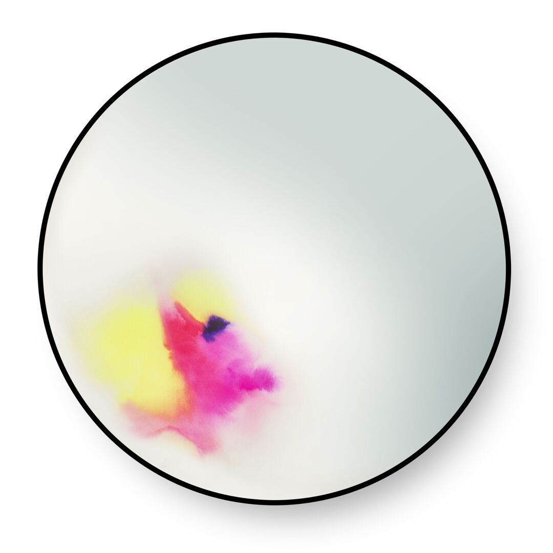 Petite Friture Wandspiegel Francis von Petite Friture Black / Pink, Large