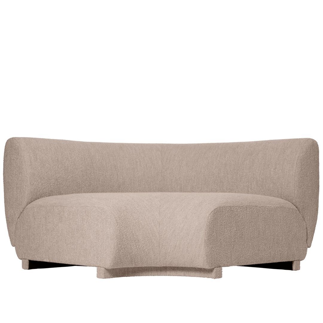 Ferm Living Modulares Sofa Rico corner von Ferm Living Breit, Natural - Soft Bouclé
