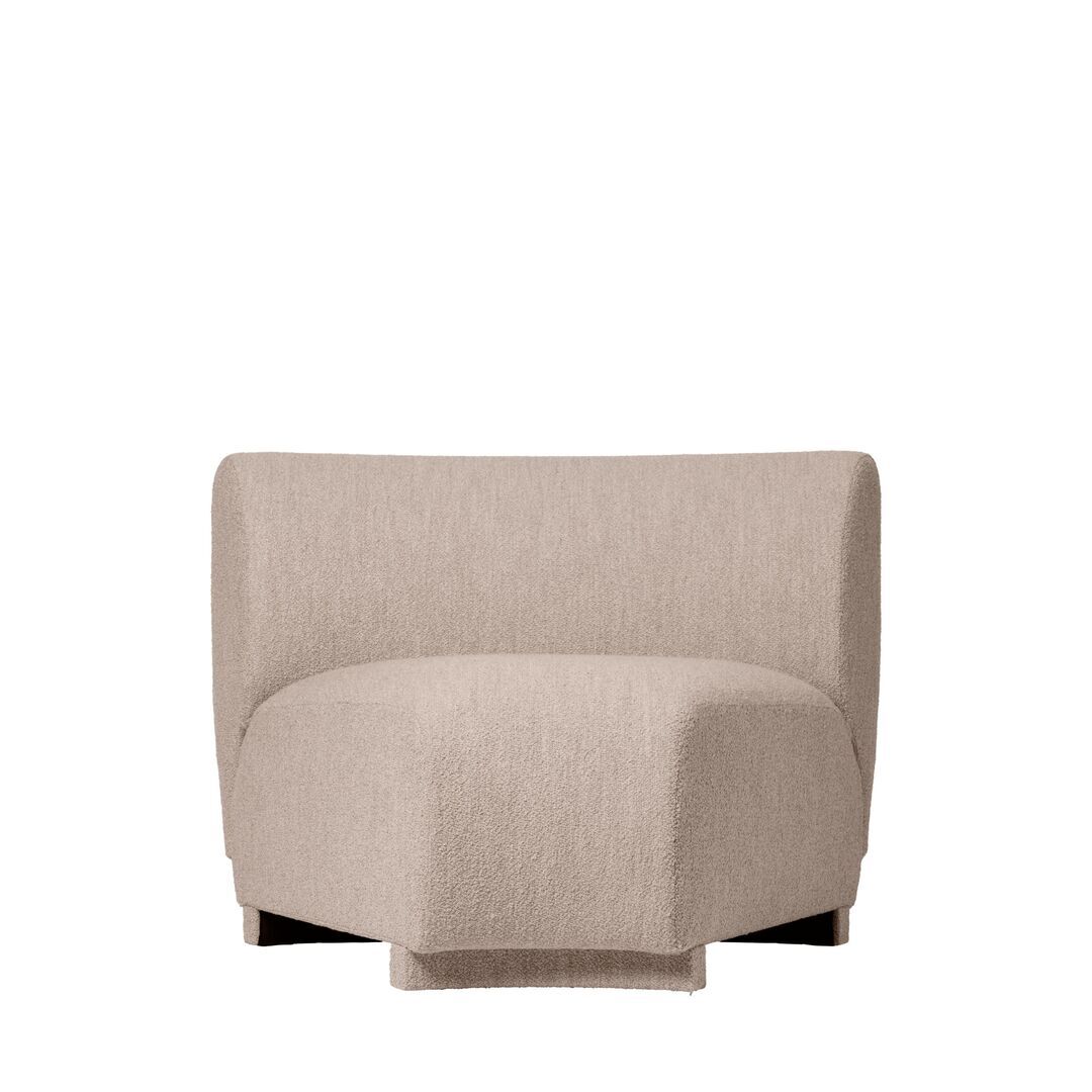Ferm Living Modulares Sofa Rico corner von Ferm Living Schmal, Natural - Soft Bouclé